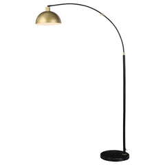 Best Furniture Outlet - Coaster - Gloria 74-inch Arched Dome Shade Metal Floor Lamp Black - 920059