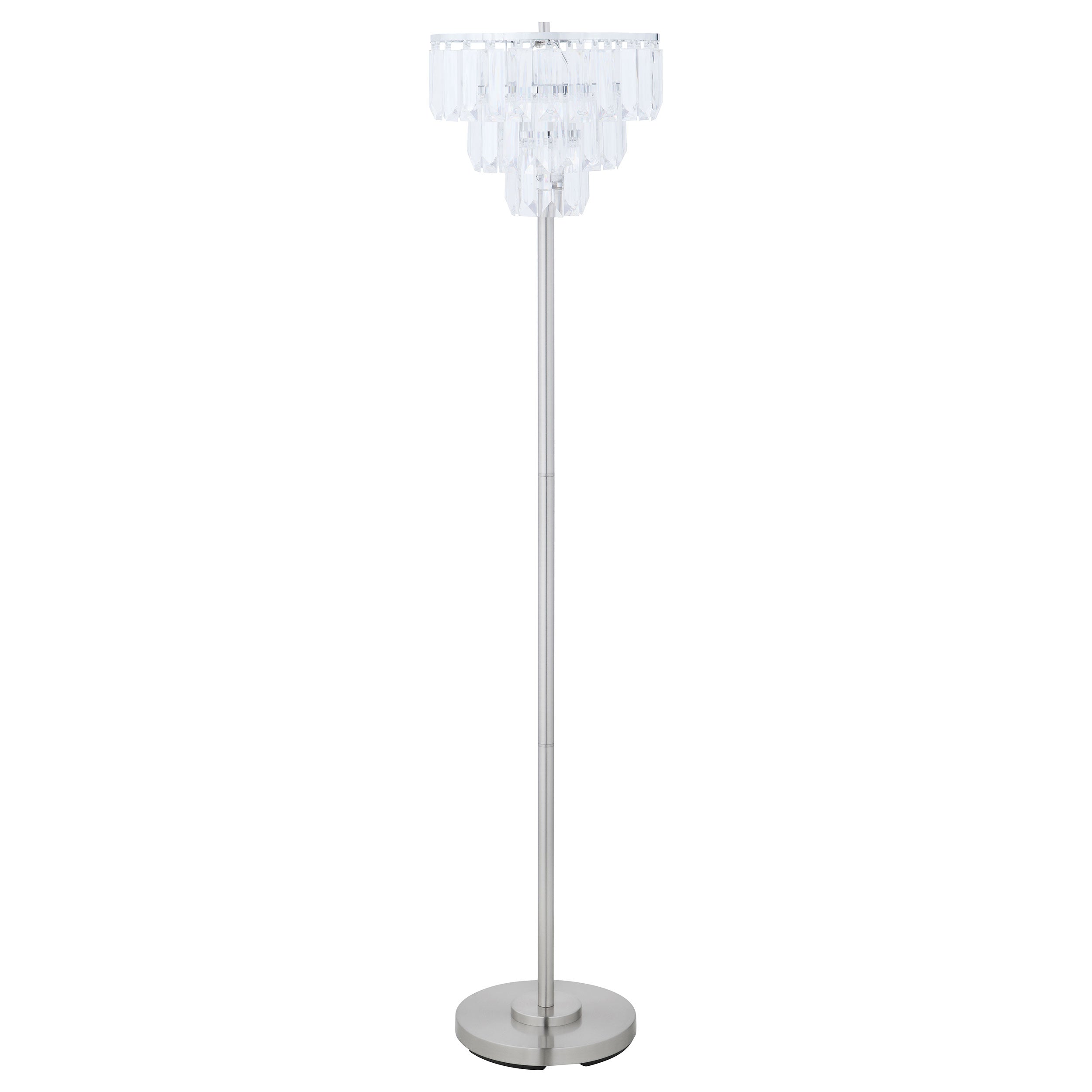 Best Furniture Outlet - Coaster - Anya 61-inch Hanging Crystal Metal Floor Lamp Chrome - 920067
