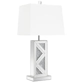 Best Furniture Outlet - Coaster - Carmen 32-inch Tapered Shade Mirrored Table Lamp Silver - 920141