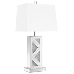 Best Furniture Outlet - Coaster - Carmen 32-inch Tapered Shade Mirrored Table Lamp Silver - 920141