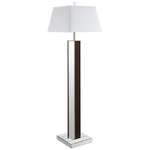 Best Furniture Outlet - Coaster - Elena 67-inch Square Tapered Mirrored Floor Lamp Brown - 920178