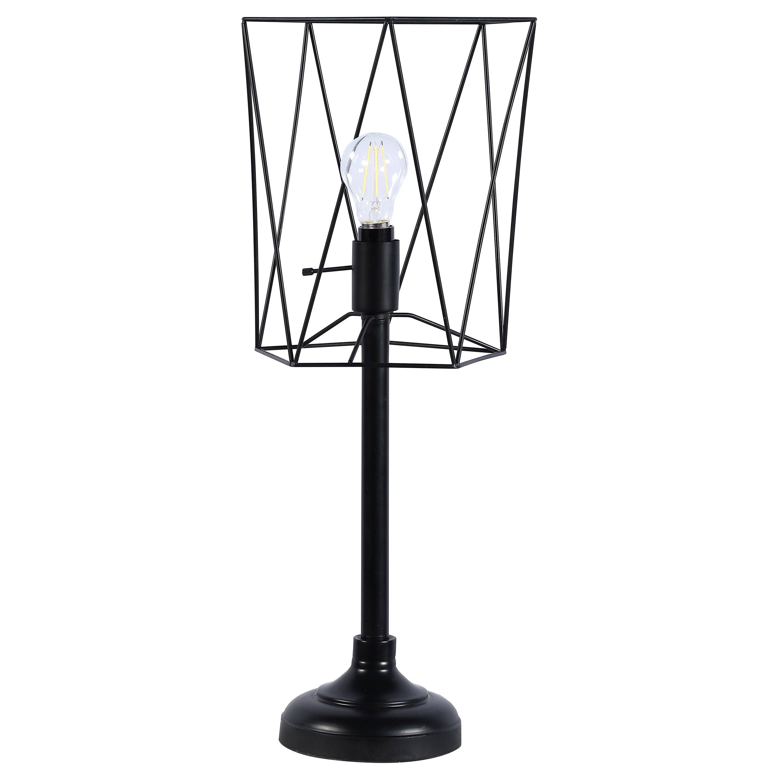 Best Furniture Outlet - Coaster - Mayfield 26-inch Open Frame Torch Table Lamp Black - 920197