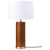Best Furniture Outlet - Coaster - Aziel 28-inch Drum Shade Wood Frame Table Lamp Cappuccino - 920209