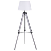 Best Furniture Outlet - Coaster - Dayton 56-inch Empire Shade Metal Tripod Floor Lamp Grey - 920212