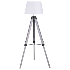 Best Furniture Outlet - Coaster - Dayton 56-inch Empire Shade Metal Tripod Floor Lamp Grey - 920212