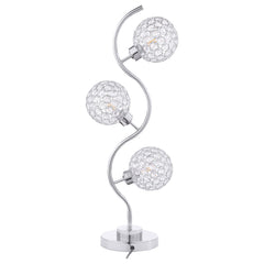 Best Furniture Outlet - Coaster - Amberley 33-inch 3-light Curvy Metal Table Lamp Silver - 920232