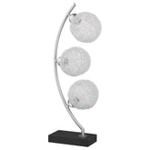 Best Furniture Outlet - Coaster - Claudia 30-inch Woven Spherical Metal Table Lamp Black - 920233