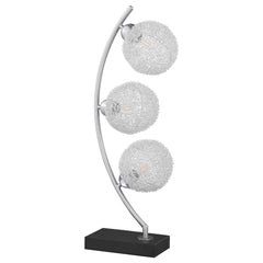 Best Furniture Outlet - Coaster - Claudia 30-inch Woven Spherical Metal Table Lamp Black - 920233