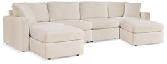 Best Furniture Outlet - Ashley Furniture - Modmax 4-Piece Sectional and 2 Ottomans - 4-Piece Sectional and 2 Ottomans / Oyster - 92103U1