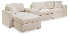 Best Furniture Outlet - Ashley Furniture - Modmax 4-Piece Sectional and Ottoman - 4-Piece Sectional and Ottoman / Oyster - 92103U12