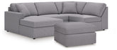 Best Furniture Outlet - Ashley Furniture - Modmax 4-Piece Sectional and Oversized Accent Ottoman - 4-Piece Sectional and Oversized Accent Ottoman - 92104U27