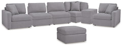 Best Furniture Outlet - Ashley Furniture - Modmax 6-Piece Sectional and Ottoman - 6-Piece Sectional and Ottoman / Granite - 92104U16