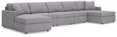 Best Furniture Outlet - Ashley Furniture - Modmax 5-Piece Double Chaise Sectional - 5-Piece Double Chaise Sectional - 92104S125