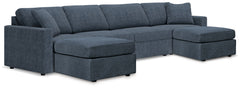 Best Furniture Outlet - Ashley Furniture - Modmax 4-Piece Sectional and 2 Ottomans - 4-Piece Sectional and 2 Ottomans / Ink - 92121U1