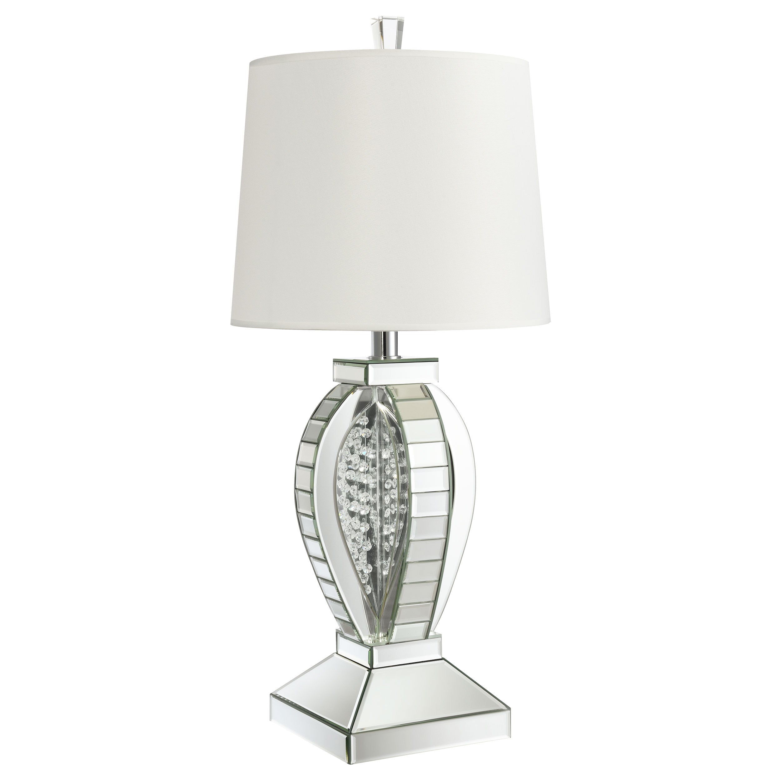 Best Furniture Outlet - Coaster - Klein 31-inch Empire Mirrored Acrylic Table Lamp Silver - 923287