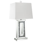 Best Furniture Outlet - Coaster - Ayelet 30-inch Tapered Shade Mirrored Table Lamp Silver - 923288