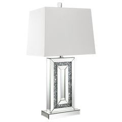 Best Furniture Outlet - Coaster - Ayelet 30-inch Tapered Shade Mirrored Table Lamp Silver - 923288