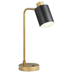 Best Furniture Outlet - Coaster - Cherise 18-inch Adjustable Angle Table Lamp Antique Brass - 923303