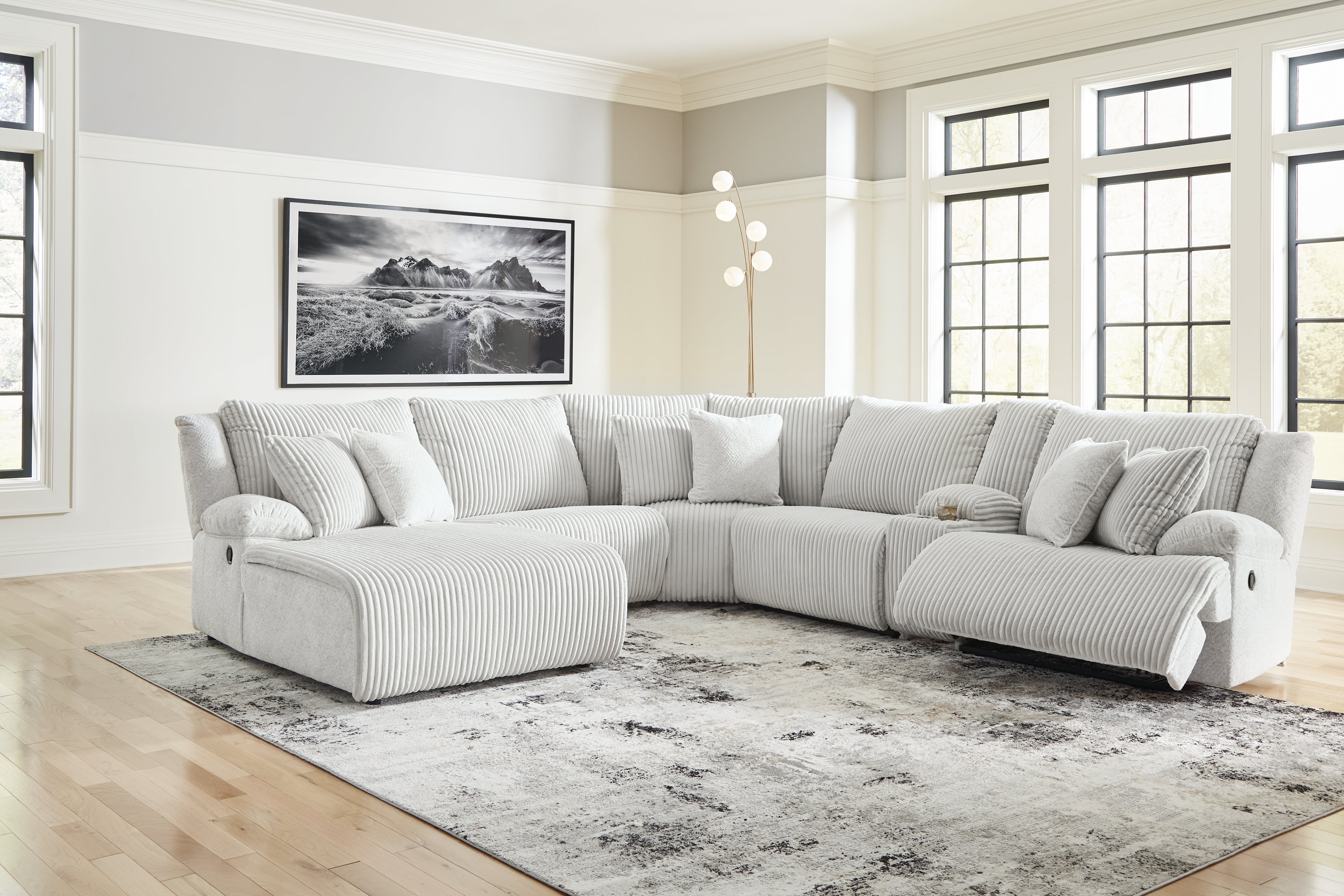 Best Furniture Outlet - Ashley Furniture - Top Tier Sectional - 3-Piece Sectional Chofa / Alloy - 92706S10