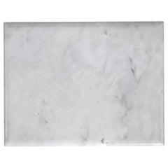 Baldwin Rectangular Marble Top Side Table White and Gold