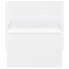 Flora 2-drawer Vanity Set with LED Mirror White High Gloss