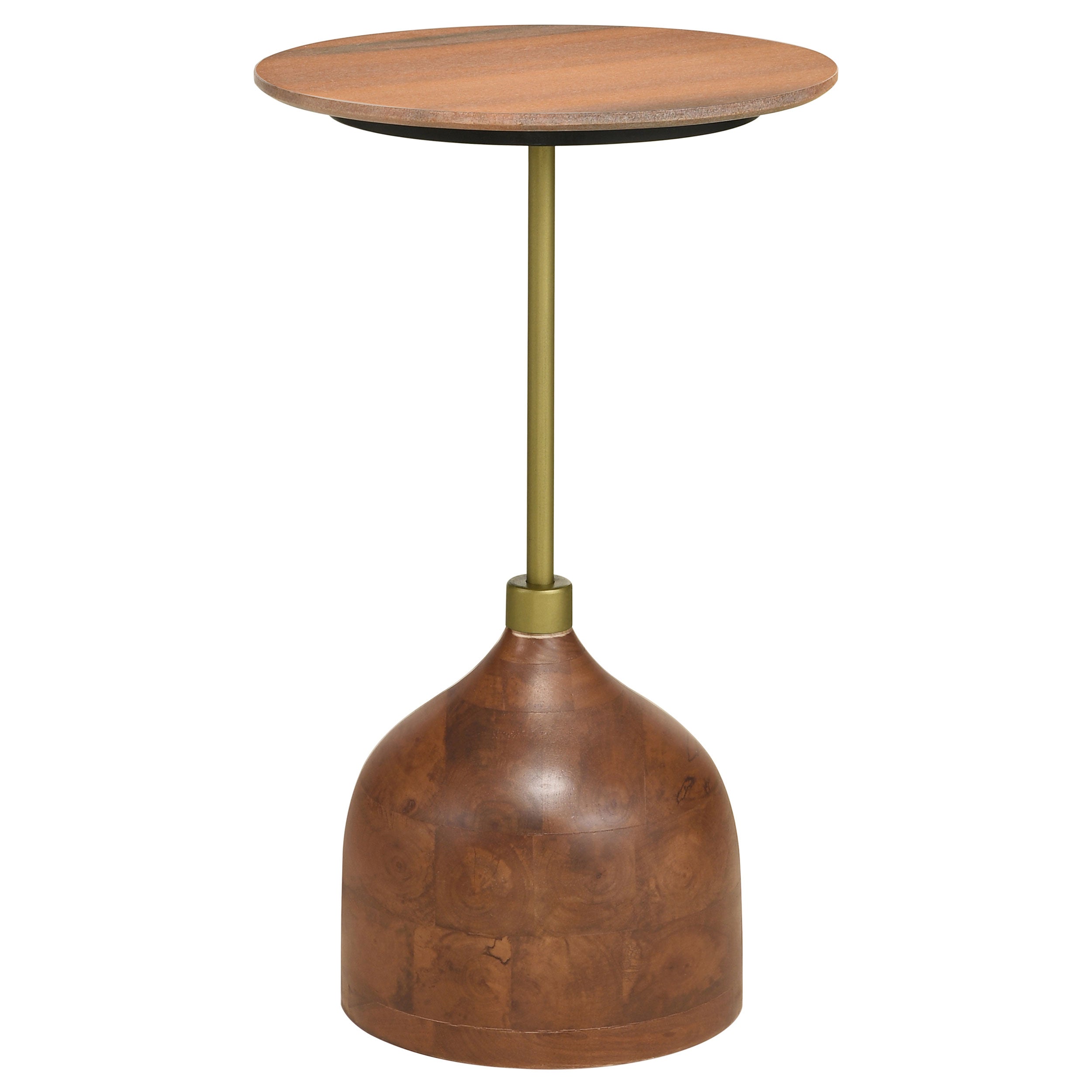 Best Furniture Outlet - Coaster - Colima Round Wood Top Accent Side Table Peach - 930249