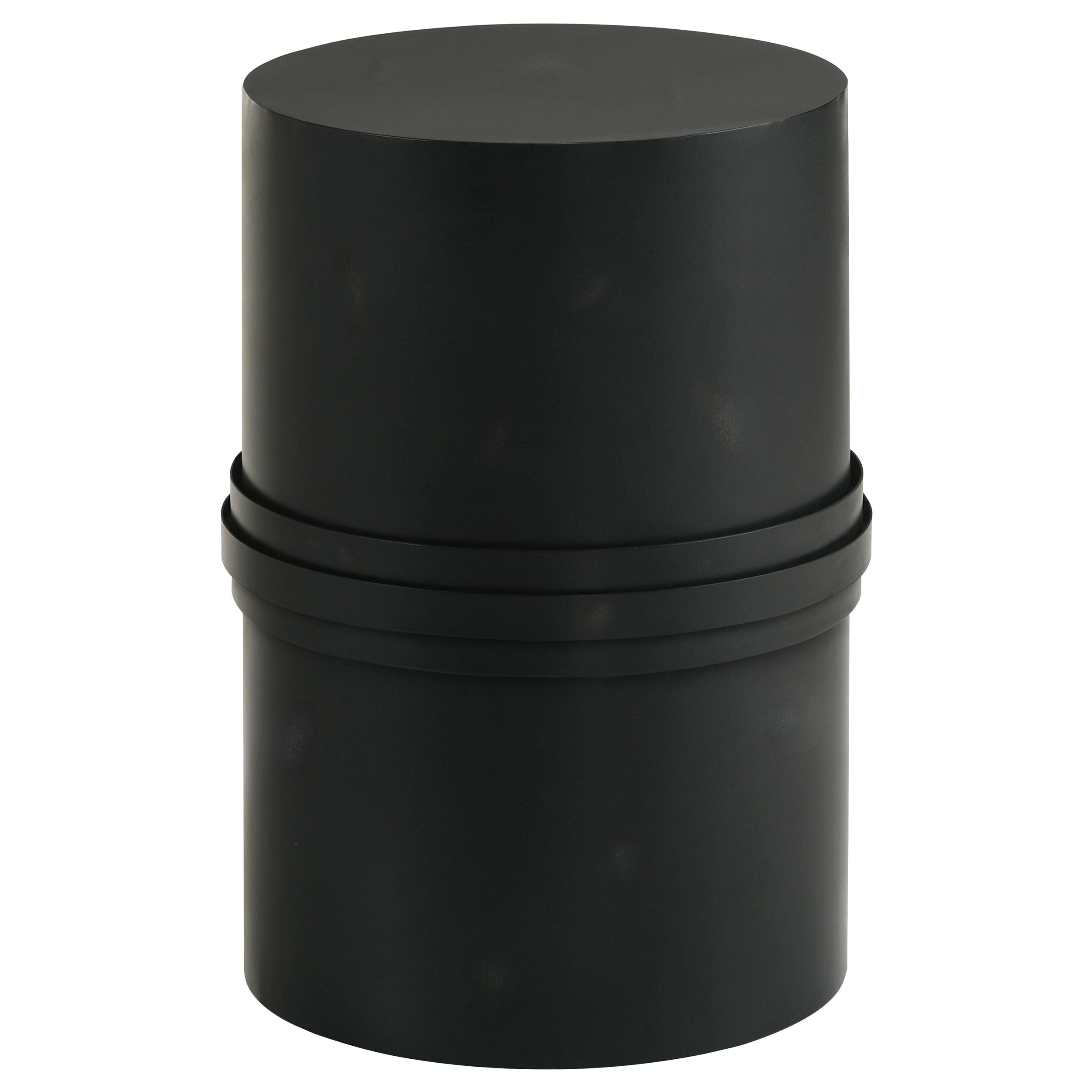 Best Furniture Outlet - Coaster - Bryce Round Metal Accent Side Table Rustic Black - 930259