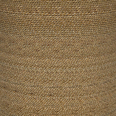 Halden Round Woven Seagrass Accent Side Table Light Brown