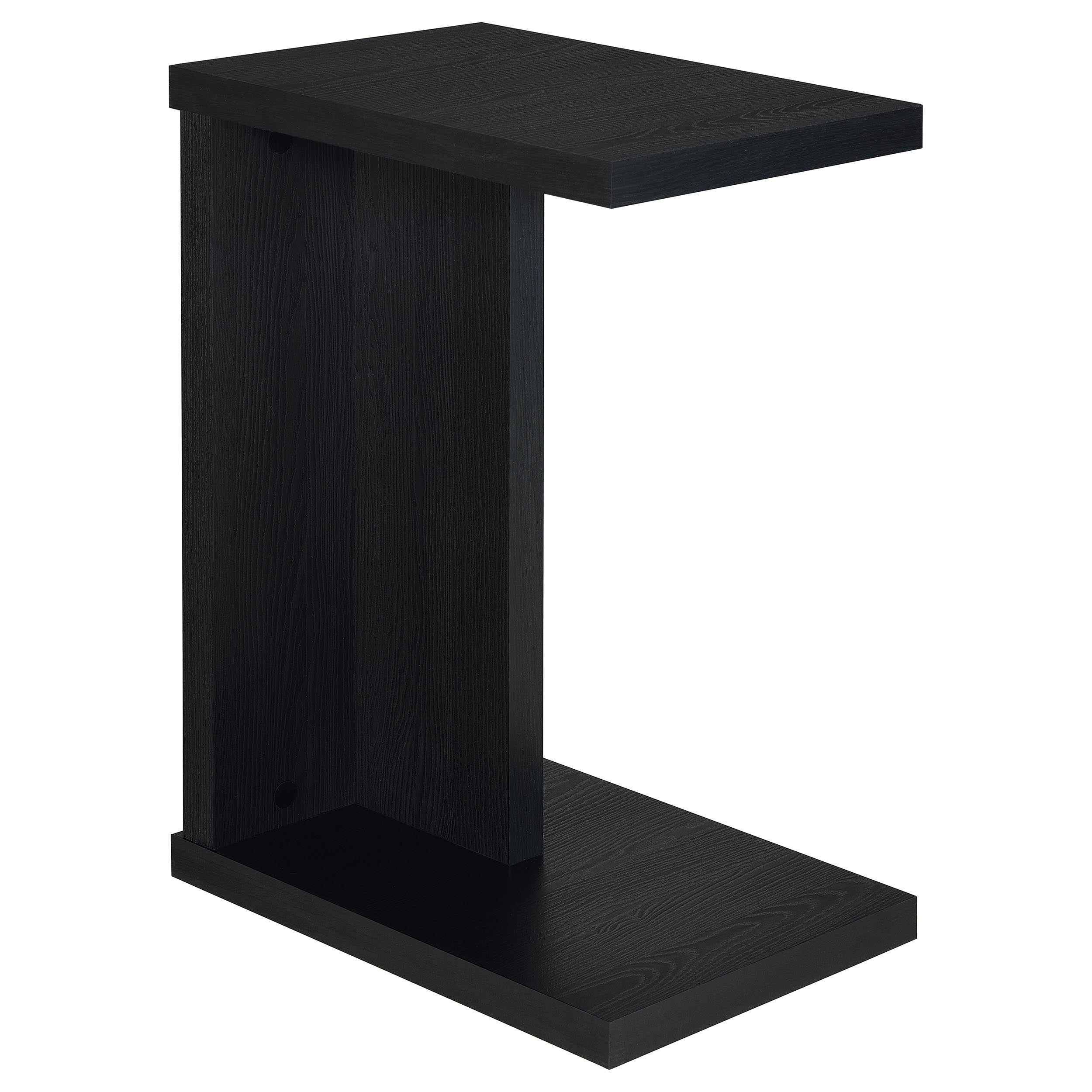 Best Furniture Outlet - Coaster - Clower Engineered Wood C-Shaped Sofa Side Table Black - 930276