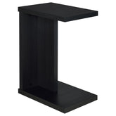 Best Furniture Outlet - Coaster - Clower Engineered Wood C-Shaped Sofa Side Table Black - 930276