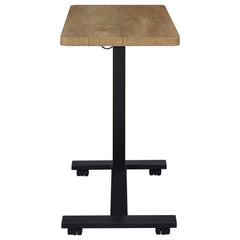 Westpark Pneumatic Adjustable C-Shape Side Table with Casters Mango
