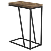 Best Furniture Outlet - Coaster - Sergio Engineered Wood C-Shaped Side Table Rustic Tobacco - 931147