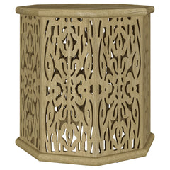 Best Furniture Outlet - Coaster - Torres Octagonal Solid Mango Wood Side Table Natural Brown - 931148