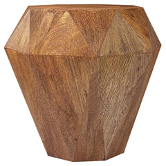 Best Furniture Outlet - Coaster - Jacinto Octagonal Solid Mango Wood Side Table Natural Brown - 931158
