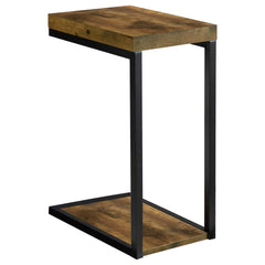 Best Furniture Outlet - Coaster - Beck Engineered Wood C-Shape Sofa Side Table Antique Nutmeg - 931246