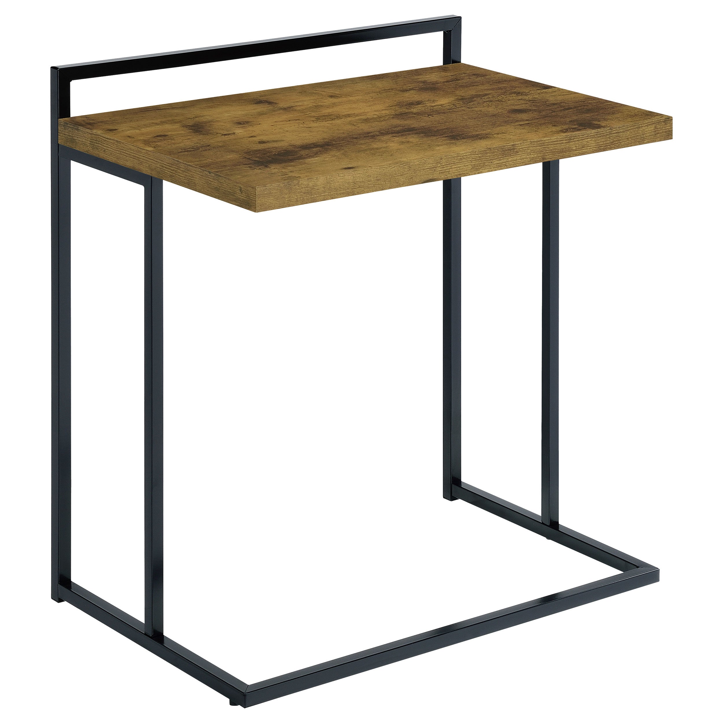 Best Furniture Outlet - Coaster - Dani Rectangular C-Shaped Sofa Side Table Rustic Nutmeg - 936122