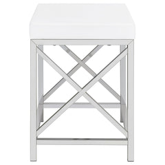 Eliza Vanity Set with Lighting & Stool White and Chrome