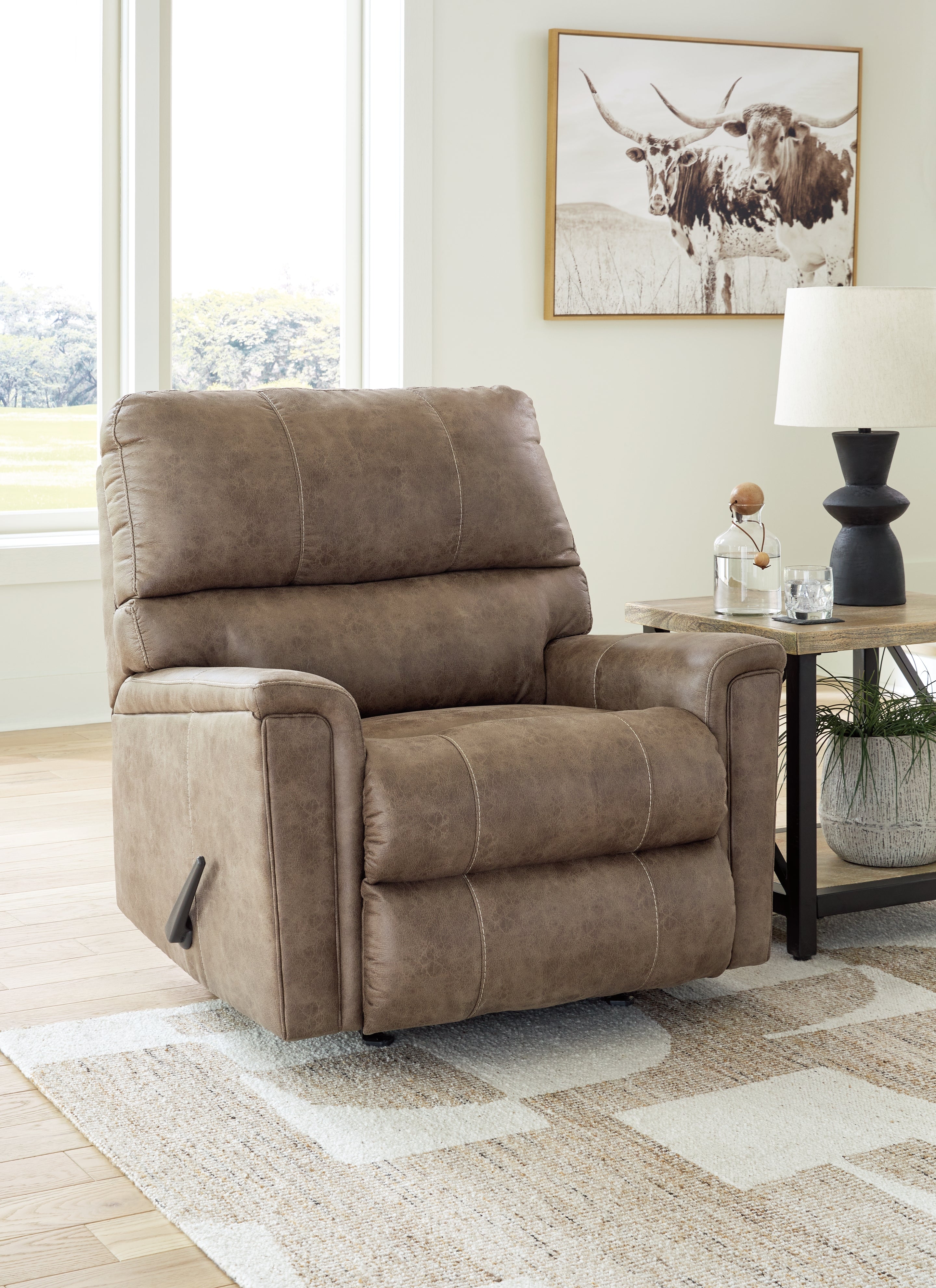 Best Furniture Outlet - Ashley Furniture - Navi Living Room - Rocker Recliner / Fossil - 9400425