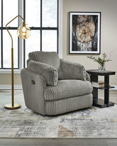 Best Furniture Outlet - Ashley Furniture - Tie-Breaker Living Room - Swivel Glider Recliner / Ivory - 9490261