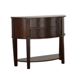 Best Furniture Outlet - Coaster - Diane 2-drawer Demilune Entryway Console Table Cappuccino - 950156