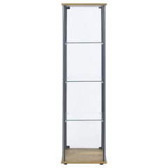 Bellatrix 3-shelf Clear Glass Curio Cabinet Mango