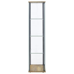 Bellatrix 3-shelf Clear Glass Curio Cabinet Mango