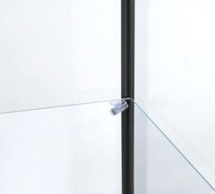 Bellatrix 3-shelf Clear Glass Curio Cabinet Mango