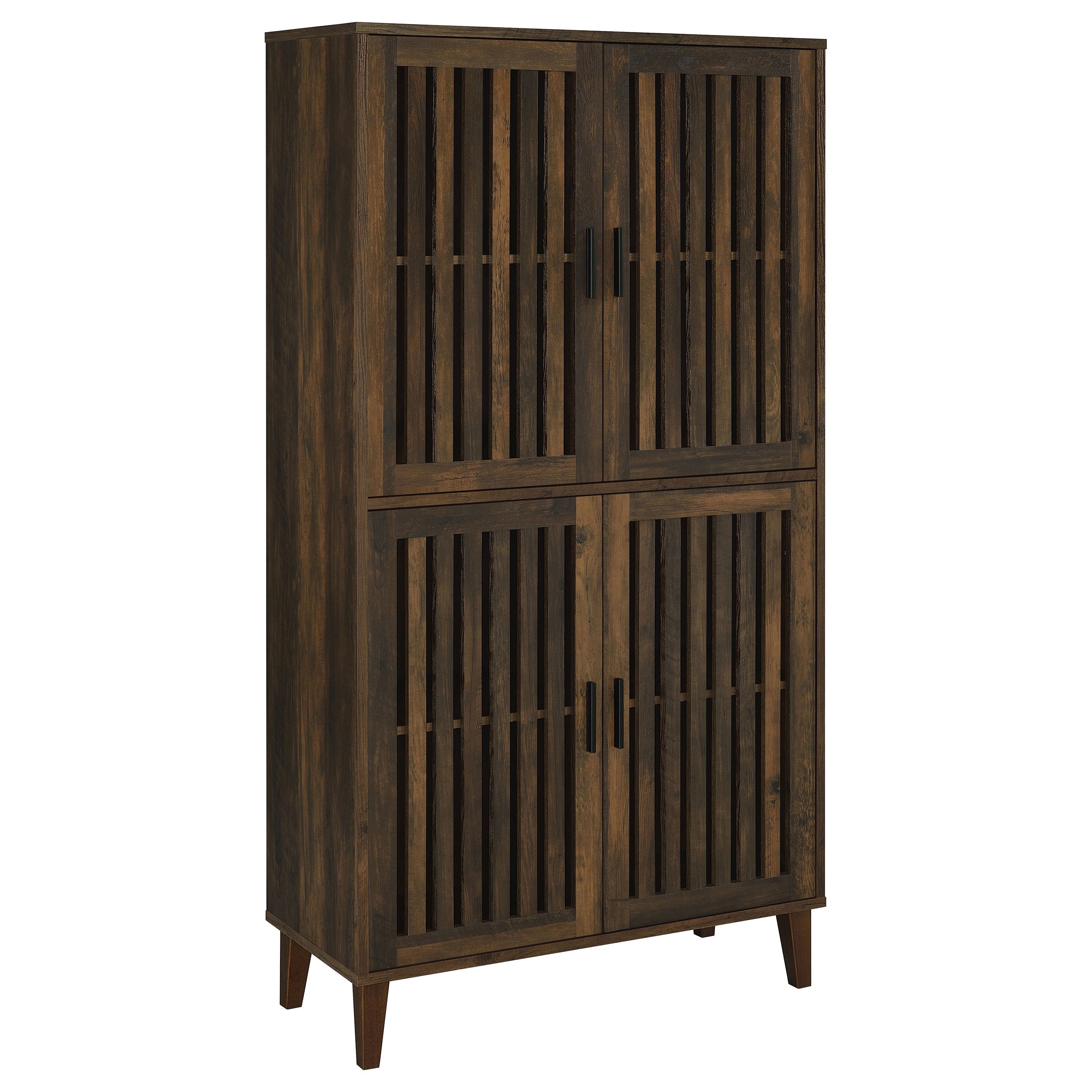 Best Furniture Outlet - Coaster - Elouise 4-door Engineered Wood Tall Accent Cabinet Dark Pine - 950335