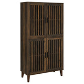 Best Furniture Outlet - Coaster - Elouise 4-door Engineered Wood Tall Accent Cabinet Dark Pine - 950335