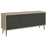 Best Furniture Outlet - Coaster - Maeve 2-door Engineered Wood Cabinet Antique Pine and Grey - 950352
