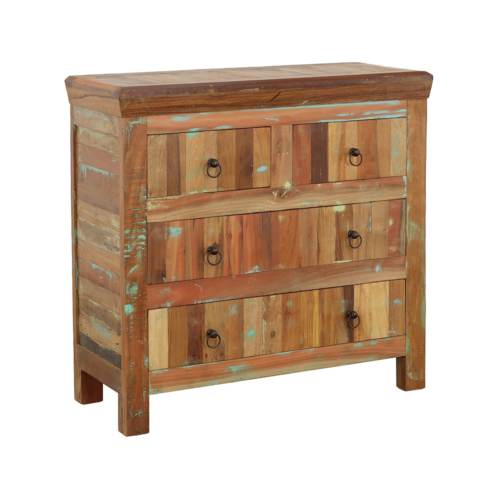 Best Furniture Outlet - Coaster - Harper 4-drawer Solid Reclaimed Wood Accent Cabinet Brown - 950366