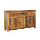 Best Furniture Outlet - Coaster - Harper 3-door Solid Reclaimed Wood Accent Cabinet Brown - 950367