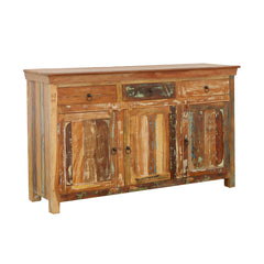 Best Furniture Outlet - Coaster - Harper 3-door Solid Reclaimed Wood Accent Cabinet Brown - 950367