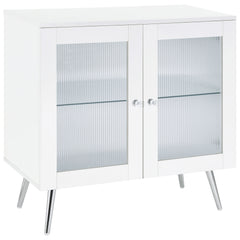 Best Furniture Outlet - Coaster - Nieta 2-door Engineered Wood Accent Cabinet White High Gloss - 950396